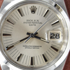 1971 Rolex Oyster Perpetual Date Model 1500 with Rare satin Silver "Radial Dial" in Stainless Steel on Oyster Bracelet