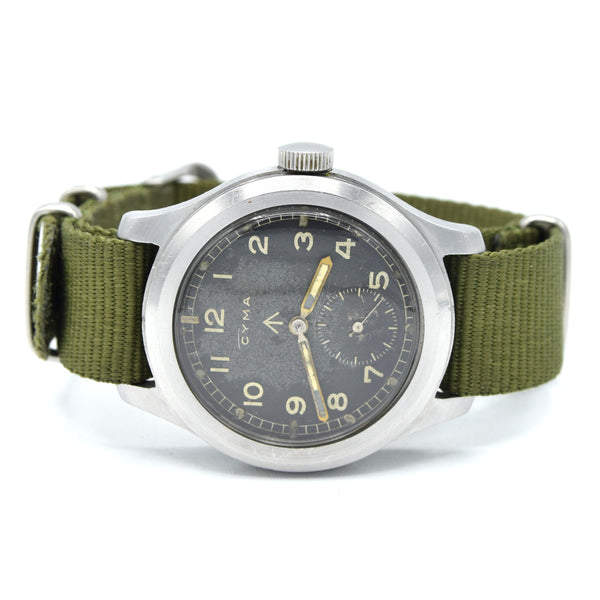 1940s Cyma Original British Military Issue Wristwatch WWW Army Watch WW2 One of the  Dirty Dozen