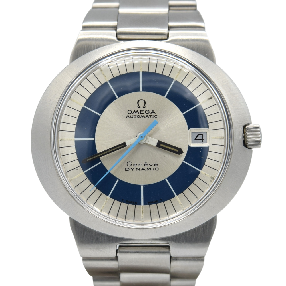 1972 Omega Geneve Dynamic Automatic Date model 166.039 Two Tone bullseye Dial Fernando Fontana