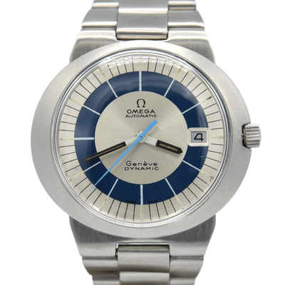1972 Omega Geneve Dynamic Automatic Date model 166.039 Two Tone bullseye Dial Fernando Fontana