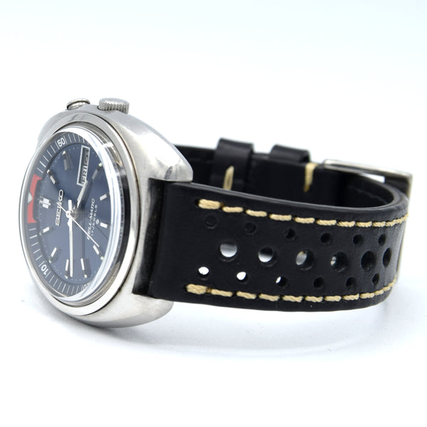 1974 Seiko Bell-Matic 4006-6031 automatic alarm watch with fabulous electric blue dial