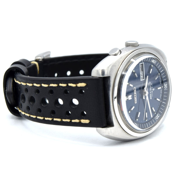 1974 Seiko Bell-Matic 4006-6031 automatic alarm watch with fabulous electric blue dial