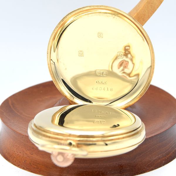 1930 Solid 9ct Gold Braille Full Hunter Pocket Watch -piece unique Cyma Tavannes Movement