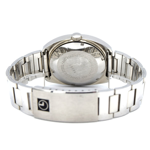 1970s Lanco Date automatic fumé dial unused watch Stainless Steel on Bracelet new old stock