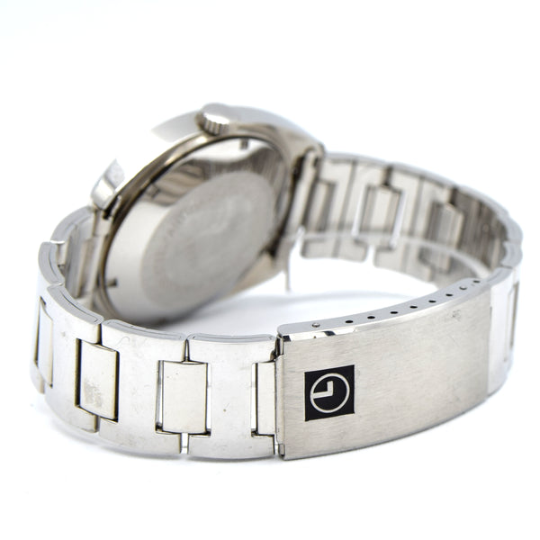 1970s Lanco Date automatic fumé dial unused watch Stainless Steel on Bracelet new old stock