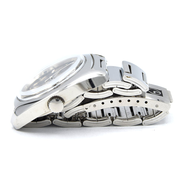 1970s Lanco Date automatic fumé dial unused watch Stainless Steel on Bracelet new old stock