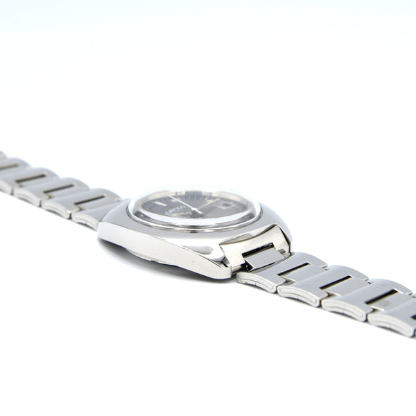 1970s Lanco Date automatic fumé dial unused watch Stainless Steel on Bracelet new old stock