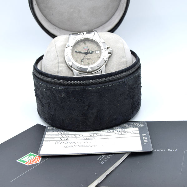 1996 TAG Heuer professional 1500 Series WF1212-KO with unusual Granite dial Box and papers