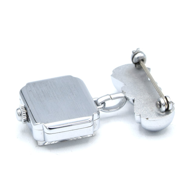 1940s New Old Stock Ladies Mechanical Pendant Watch – Swiss Movement – Retailed by McDowells in Dublin – Unused Time Capsule