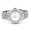 1990s TAG Heuer Date 4000 Series Polar white  WF1212-KO - 34mm Stainless Steel on Flip-Lock Bracelet