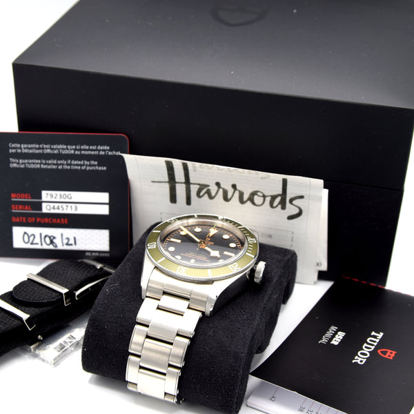 2021 Tudor Black Bay Harrods Exclusive Edition – Ref 79230G – Full Set with Original Receipt & Box