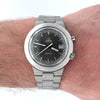 1969 Omega Rare Jumbo ufo "Chronostop Fontana Pentatlon" Geneve with Grey Racing Dial Model 146.012 on Bracelet