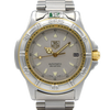 1990s TAG Heuer Date Automatic 4000 Series - 695.706K 38mm Stainless Steel on Flip-Lock Bracelet