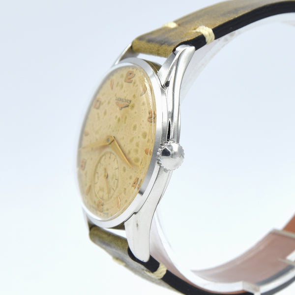 1953 Longines classic Manual Wind 35.5mm Wristwatch Model 7035-2 with renown Cal 12.68z