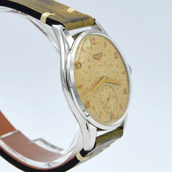 1953 Longines classic Manual Wind 35.5mm Wristwatch Model 7035-2 with renown Cal 12.68z