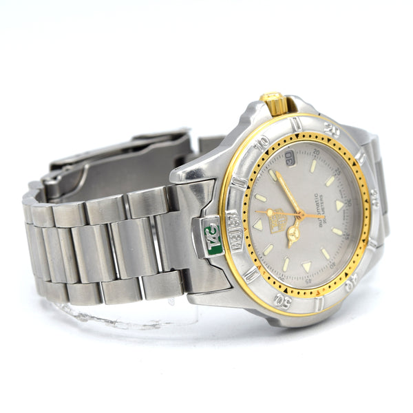 1990s TAG Heuer Date Automatic 4000 Series - 695.706K 38mm Stainless Steel on Flip-Lock Bracelet