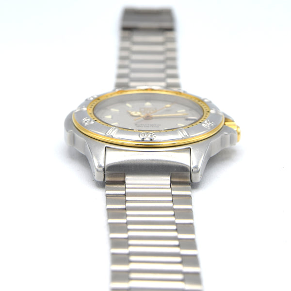 1990s TAG Heuer Date Automatic 4000 Series - 695.706K 38mm Stainless Steel on Flip-Lock Bracelet
