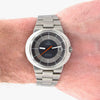 1971 Omega Geneve Dynamic Automatic with Rarer Grey bulls eye Dial 166.039 in Stainless Steel + Papers