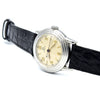 1934 Rare Omega Calatrava style stepped bezel watch in Stainless Steel with Bracelet option