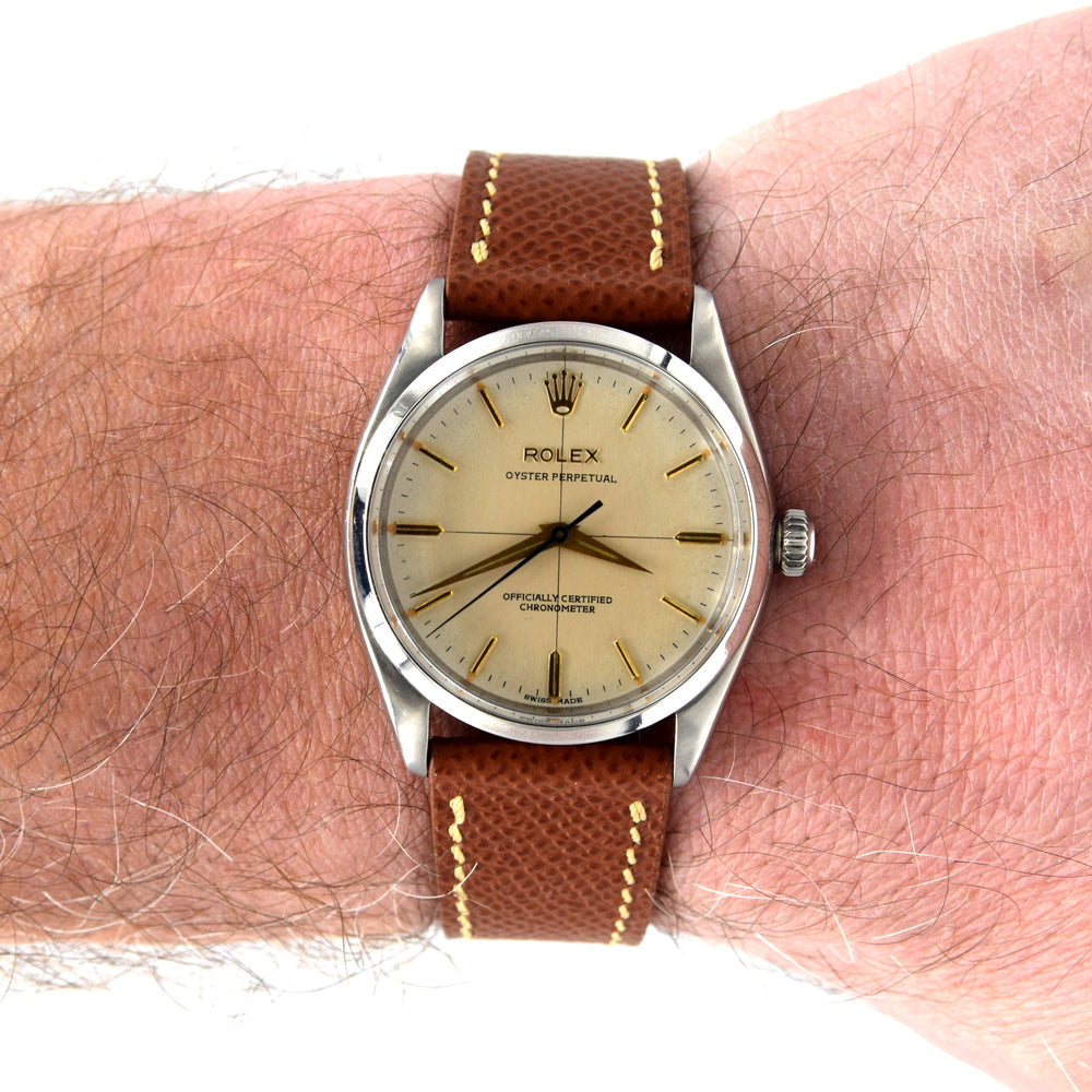 1959 Rolex Oyster Perpetual Chronometer Model 6564 - Beautifully Restored Crosshair Dial
