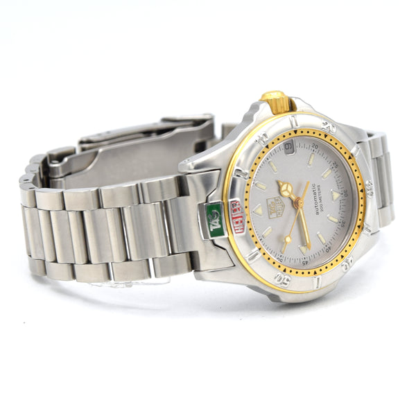 1990s TAG Heuer Date Automatic 4000 Series - 695.713KA 36mm Stainless Steel on Flip-Lock Bracelet
