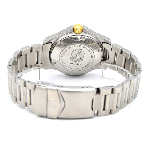 1990s TAG Heuer Date Automatic 4000 Series - 695.713KA 36mm Stainless Steel on Flip-Lock Bracelet