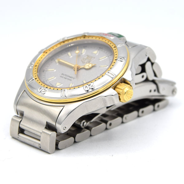 1990s TAG Heuer Date Automatic 4000 Series - 695.713KA 36mm Stainless Steel on Flip-Lock Bracelet