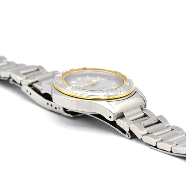 1990s TAG Heuer Date Automatic 4000 Series - 695.713KA 36mm Stainless Steel on Flip-Lock Bracelet