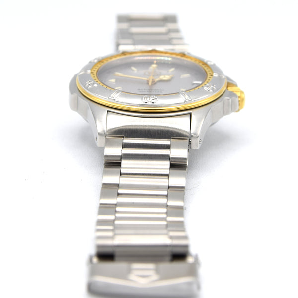 1990s TAG Heuer Date Automatic 4000 Series - 695.713KA 36mm Stainless Steel on Flip-Lock Bracelet