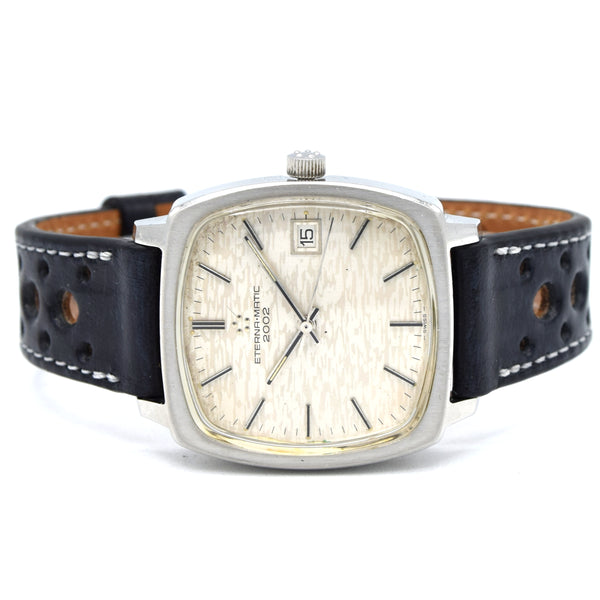 1971 Eterna-Matic 2002 Automatic – Ref. 111T with Box & Buckle  Unusual Alpine Camo / Mosaic dial