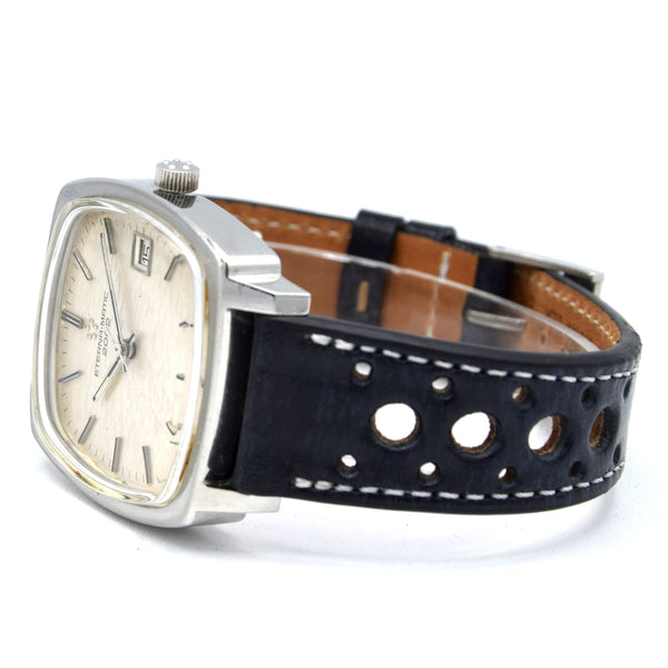 1971 Eterna-Matic 2002 Automatic – Ref. 111T with Box & Buckle  Unusual Alpine Camo / Mosaic dial