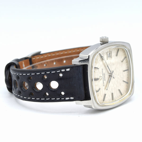 1971 Eterna-Matic 2002 Automatic – Ref. 111T with Box & Buckle  Unusual Alpine Camo / Mosaic dial