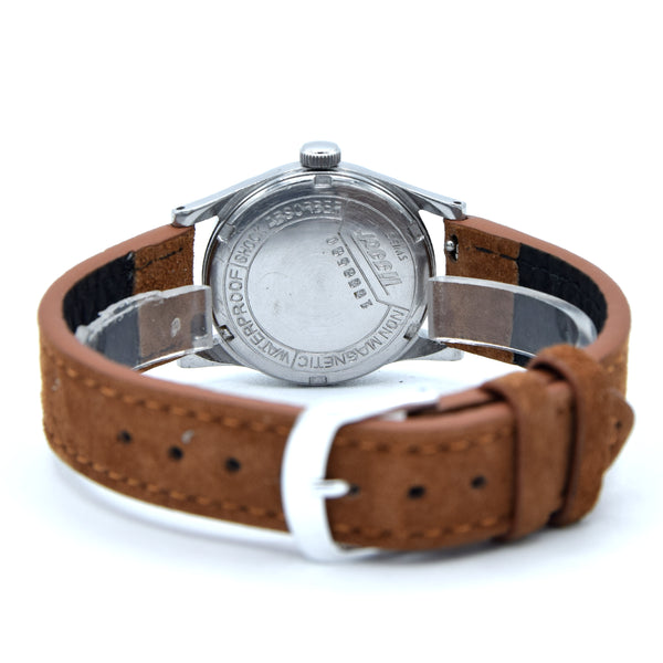 1943 Tissot Antimagnetique Manual Wind Wristwatch all Arabic with Original Patina dial WW2