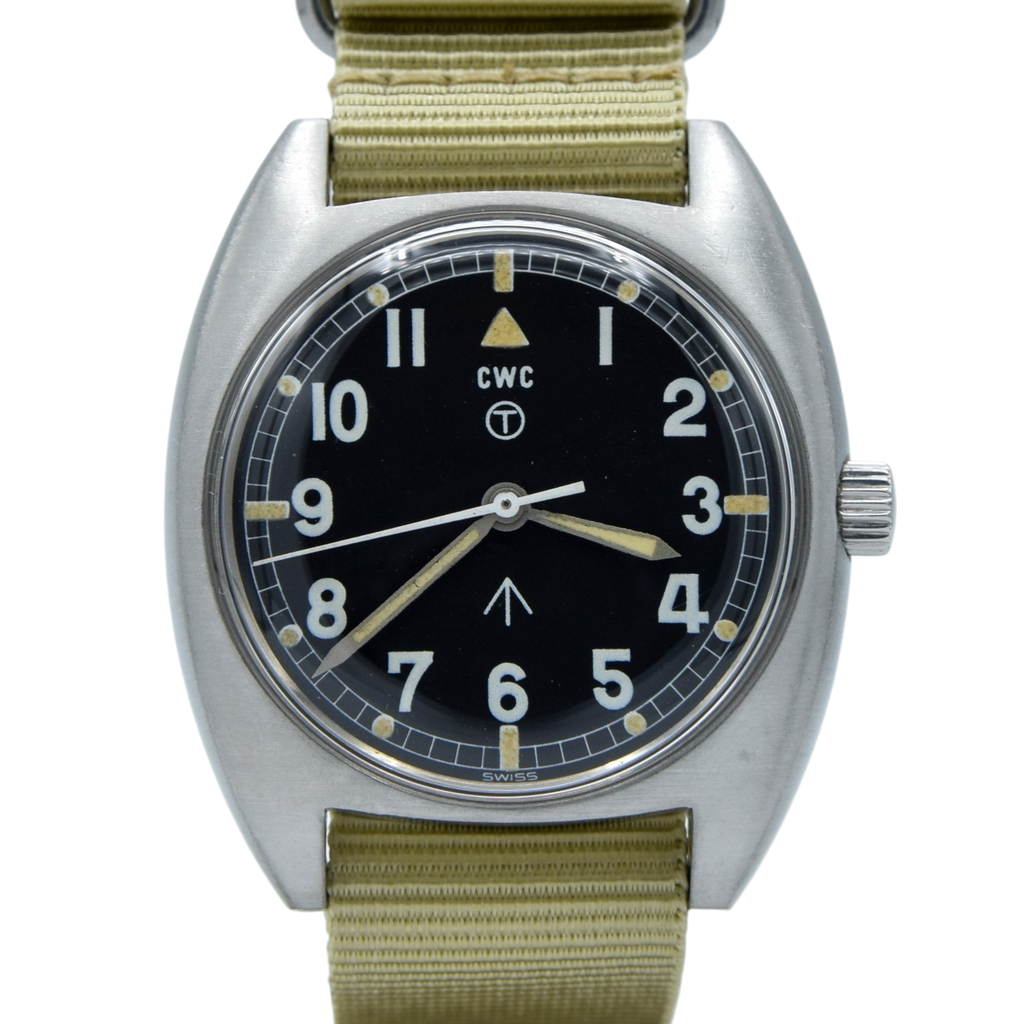 1977 CWC W10-6645-99 British Military Issue Mechanical Army watch - 2n ...