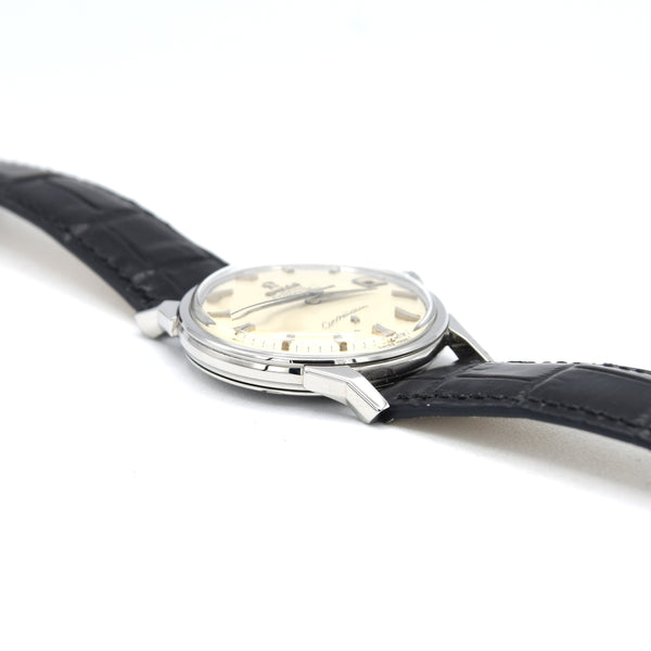 1966 Omega sleek Constellation Date Model 168.005 Automatic Chronometer with Dog Leg Lugs  in Stainless Steel