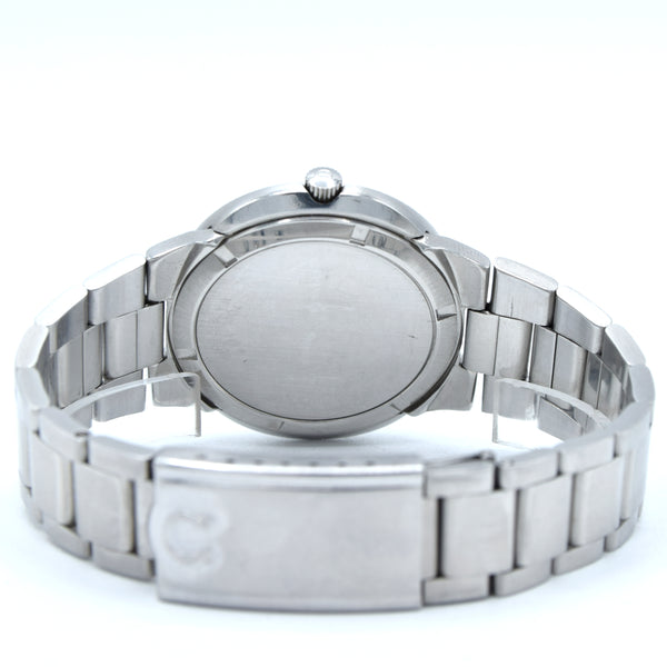 1969 Omega Geneve dynamic with Gorgeous matte blue Dial - unpolished Model 135.033 in steel