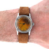 1943 Tissot Antimagnetique Manual Wind Wristwatch all Arabic with Original Patina dial WW2