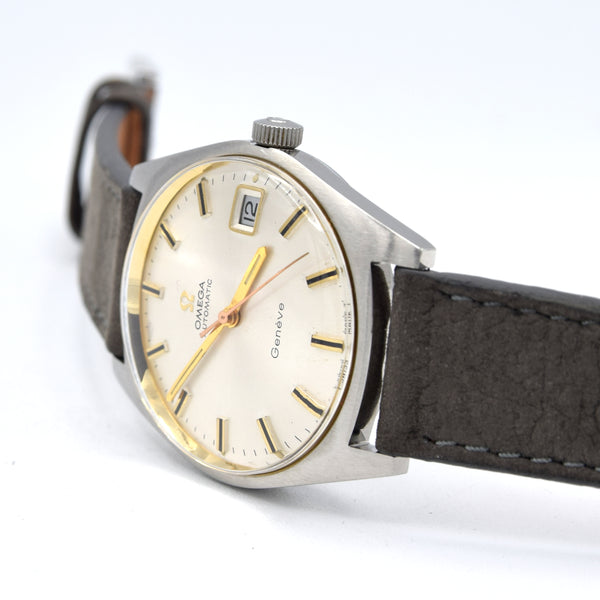 1969 Omega Geneve Automatic Date Model 166.041 in Stainless Steel with Cal 565 all original