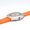1970s luxor Day Date auto watch - TV Case - Automatic Day-Date Swiss ETA, Orange retro Racing Dial