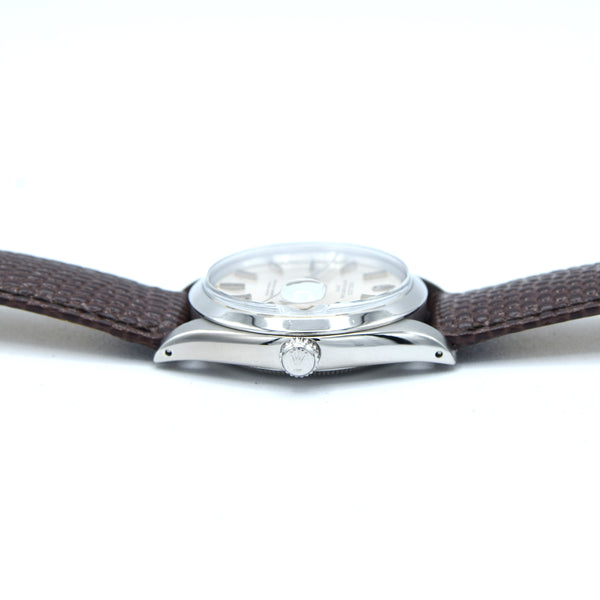 1967 Rolex Oyster Perpetual Date  Chronometer Model 1500 with satin Silver original dial in Stainless Steel