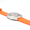 1970s luxor Day Date auto watch - TV Case - Automatic Day-Date Swiss ETA, Orange retro Racing Dial
