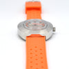 1970s luxor Day Date auto watch - TV Case - Automatic Day-Date Swiss ETA, Orange retro Racing Dial