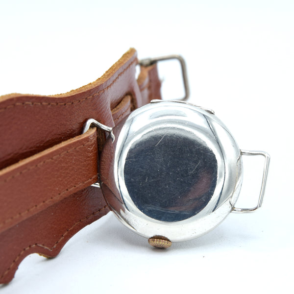 1910 Omega Rare & Antique wristwatch one of the first Trench Historical pieces in solid sterling silver