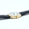 1941 Classic Military style Longines solid 9ct gold cushion Watch with rare Enamel Dial and Arabic Numerals