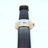 1941 Classic Military style Longines solid 9ct gold cushion Watch with rare Enamel Dial and Arabic Numerals