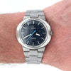1969 Omega Geneve dynamic with Gorgeous matte blue Dial - unpolished Model 135.033 in steel