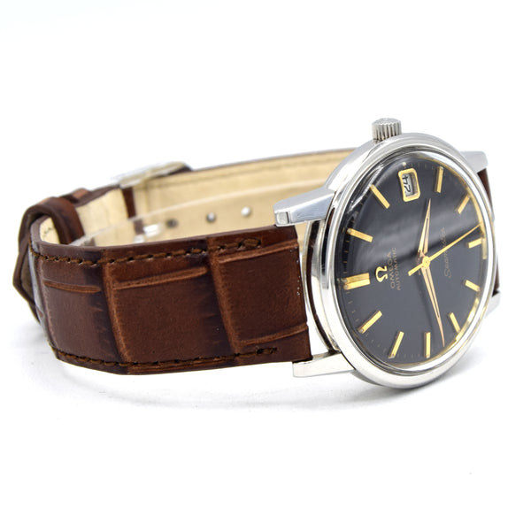 1966 Omega Automatic Seamaster Calendar Model 166.003 with original matte black dial