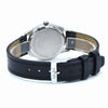 1960s Technos Mid-Size Steel Manual Wind On Leather Strap With Original Signed Buckle – Silver Sunburst Dial