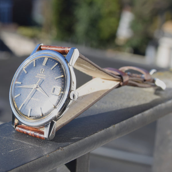 1966 Omega Automatic Seamaster Calendar Model 166.003 with original matte black dial