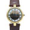 1990s Ladies Cartier 'Must de' Vendôme Trinity Roman chapter Dial in Vermeil 925 Silver Gilt